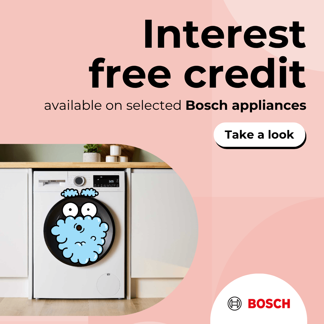 Interest free credit available on selected Bosch